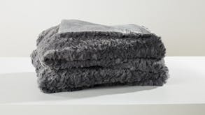 Winter Wolf Brushed Faux Fur Throw by Top Drawer