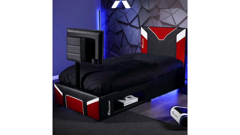 X Rocker Cerberus Gaming Bed Base with Rotating TV Mount