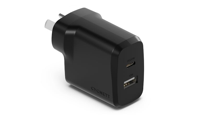 Cygnett PowerPlus 32W 2 Port Wall Charger - Black (CY4773PDWCH) Cygnett PowerPlus 32W 2 Port Wall Charger - Black (CY4773PDWCH)