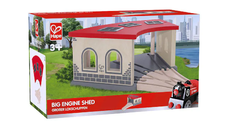 Hape Railway Engine Hub Shed Hape Railway Engine Hub Shed