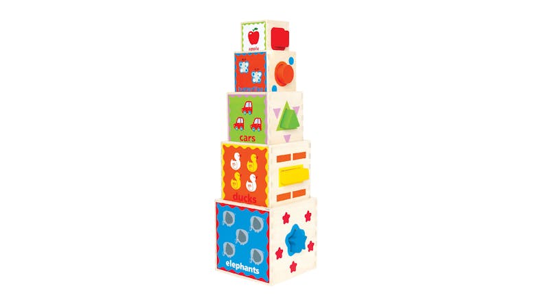 Hape Pyramid Of Play Edutainment Tower Hape Pyramid Of Play Edutainment Tower