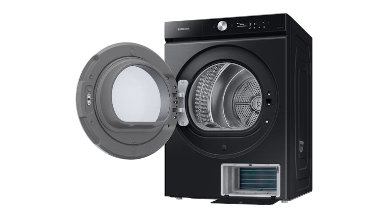 Samsung 10kg 21 Program Heat Pump Condenser Dryer - Black Caviar (Bespoke/DV10B9750CV/SA)