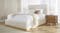 Ellie Queen Upholstered Bed Frame - Snow Ellie Queen Upholstered Bed Frame - Snow