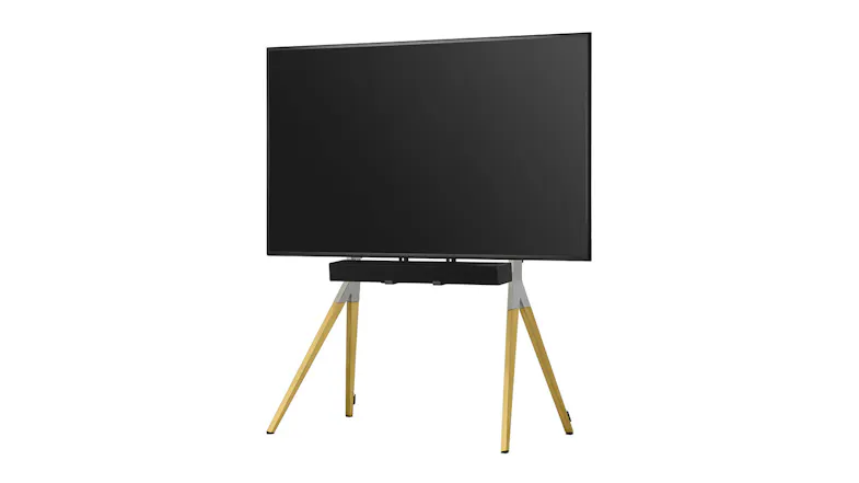 One For All Floor Stand for 32" to 70" TV with Soundbar Holder - Flat Design - Oak & Grey (WM 7482) One For All Floor Stand for 32" to 70" TV with Soundbar Holder - Flat Design - Oak & Grey (WM 7482)