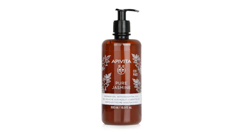 Pure Jasmine Shower Gel with Essential Oils - Ecopack - 500ml/16.9oz Pure Jasmine Shower Gel with Essential Oils - Ecopack - 500ml/16.9oz