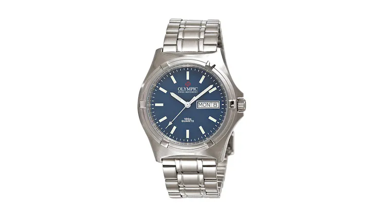 Olympic Workwatch Gents Watch 39mm - Stainless Steel with Blue Dial Olympic Workwatch Gents Watch 39mm - Stainless Steel with Blue Dial