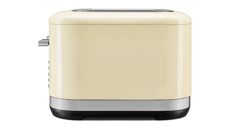 A left-facing side view of the toaster A left-facing side view of the toaster