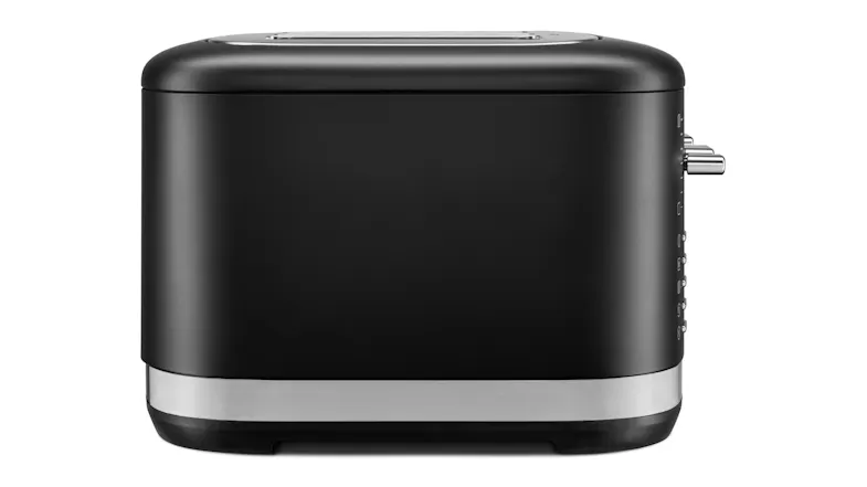 A right-facing side view of the toaster A right-facing side view of the toaster