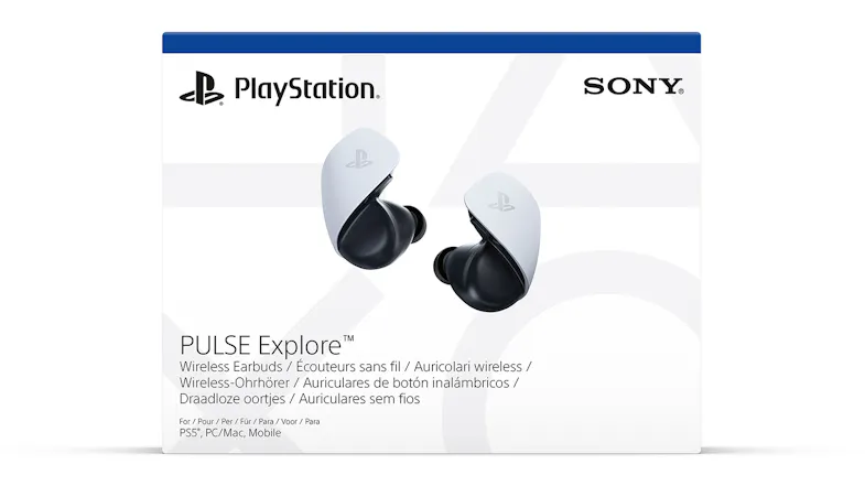 Sony Pulse Explore True Wireless In-Ear Gaming Headset for PlayStation - White & Black Sony Pulse Explore True Wireless In-Ear Gaming Headset for PlayStation - White & Black