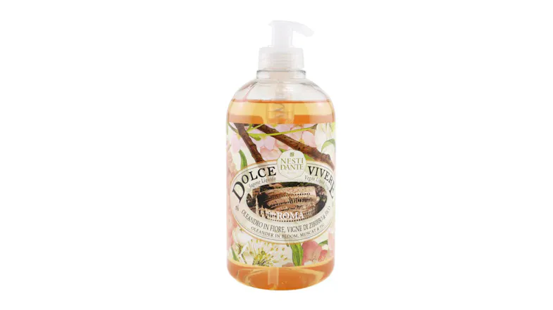 Dolce Vivere Vegan Liquid Soap - Roma - Oleander In Bloom, Muscat & Fig - 500ml/16.9oz Dolce Vivere Vegan Liquid Soap - Roma - Oleander In Bloom, Muscat & Fig - 500ml/16.9oz