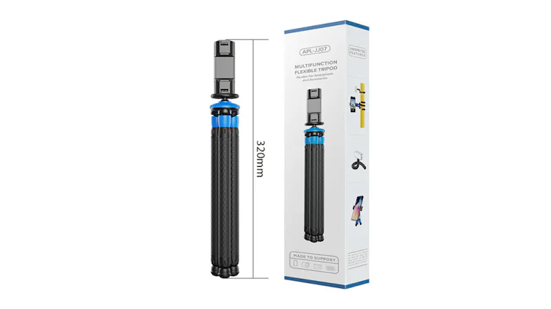 Apexel Portable Detachable Octopus Tripod for Mobile Phone/Camera - Black/Blue (APL-JJ07) Apexel Portable Detachable Octopus Tripod for Mobile Phone/Camera - Black/Blue (APL-JJ07)