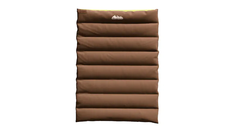 Weisshorn Foldout Zipper Sleeping Bag Double - Brown/Green Weisshorn Foldout Zipper Sleeping Bag Double - Brown/Green