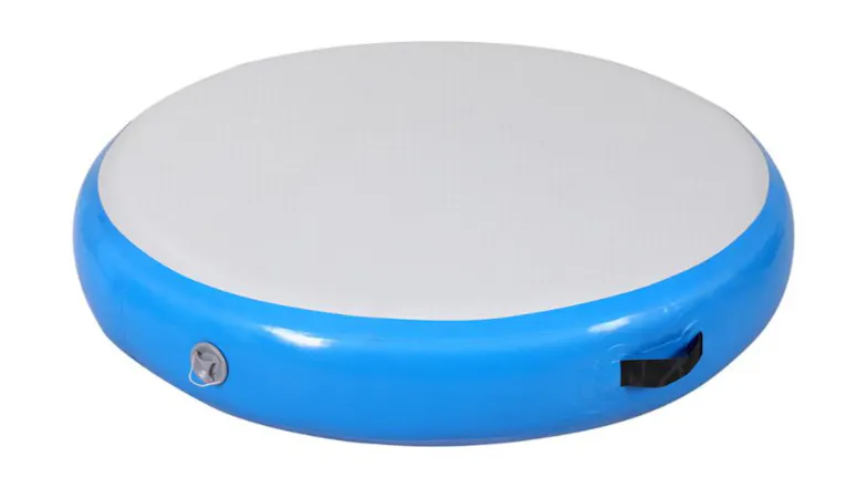 Everfit Inflatable Round Air Track Mat 1m x 1m - Blue Everfit Inflatable Round Air Track Mat 1m x 1m - Blue