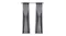 rtiss Multi-Layer Eyelet Sheer Curtains with Blackout Lining 132 x 260cm 2pcs. - Charcoal rtiss Multi-Layer Eyelet Sheer Curtains with Blackout Lining 132 x 260cm 2pcs. - Charcoal