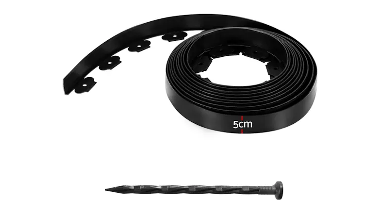 Greenfingers Easy Cut Plastic Garden Edging 0.5 x 10m 2pcs. Greenfingers Easy Cut Plastic Garden Edging 0.5 x 10m 2pcs.