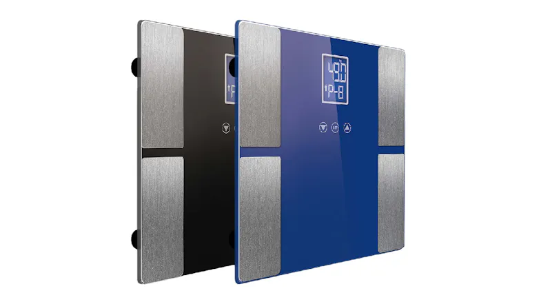 SOGA LCD Digital Body Fat Scales with Profile Memory 2pcs. - Black/Blue SOGA LCD Digital Body Fat Scales with Profile Memory 2pcs. - Black/Blue