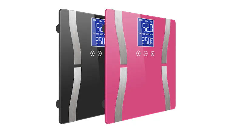 SOGA LCD Wireless Electric Body Fat Scales with Profile Memory 2pcs. - Black/Pink SOGA LCD Wireless Electric Body Fat Scales with Profile Memory 2pcs. - Black/Pink