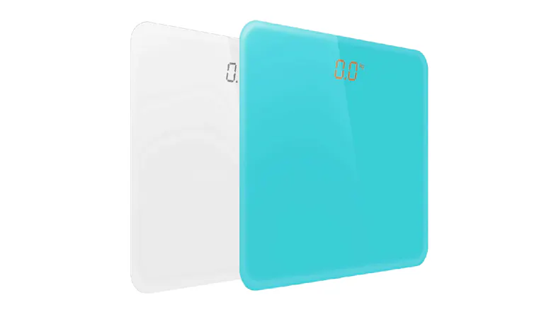 SOGA LCD Digital Fitness Scales 2pcs. - White/Blue SOGA LCD Digital Fitness Scales 2pcs. - White/Blue