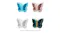 SOGA Wall Mounted Fashion & Makeup Organiser 2pcs. - Pink Butterfly SOGA Wall Mounted Fashion & Makeup Organiser 2pcs. - Pink Butterfly