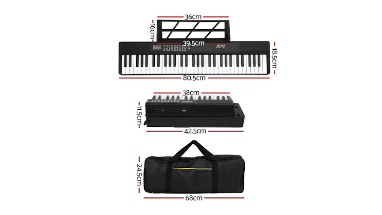 Alpha Studio Folding Electric Piano Keyboard 61 Key with Carry Bag Alpha Studio Folding Electric Piano Keyboard 61 Key with Carry Bag