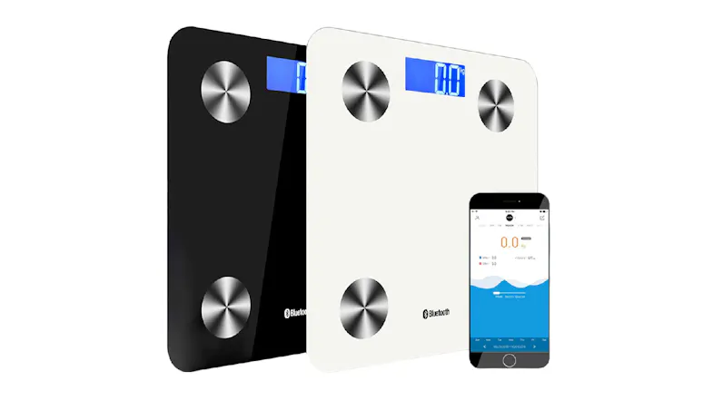 SOGA LCD Bluetooth Wireless Digital Body Fat Scales with Profile Memory, App Connectivity 2pcs. - Black/White SOGA LCD Bluetooth Wireless Digital Body Fat Scales with Profile Memory, App Connectivity 2pcs. - Black/White