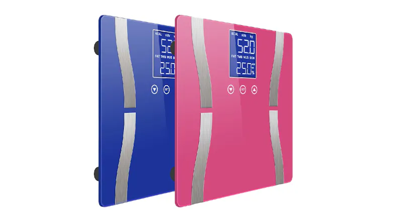 SOGA LCD Wireless Electric Body Fat Scales with Profile Memory 2pcs. - Blue/Pink SOGA LCD Wireless Electric Body Fat Scales with Profile Memory 2pcs. - Blue/Pink