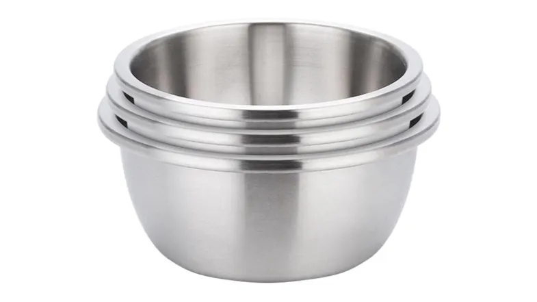 SOGA Stainless Steel Mixing Bowl Set 3pcs. - Matte Silver SOGA Stainless Steel Mixing Bowl Set 3pcs. - Matte Silver