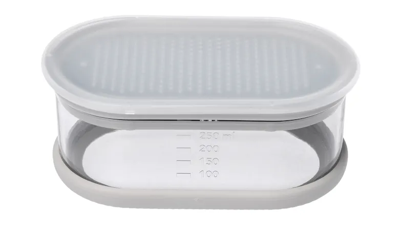 Gourmet Kitchen Modern Mini Grater & Storage Set 5pcs. - Grey Gourmet Kitchen Modern Mini Grater & Storage Set 5pcs. - Grey