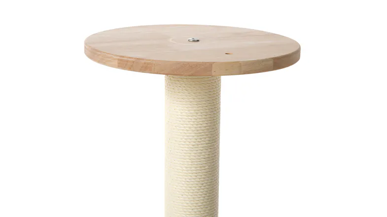 Charlie's "Stellar" Wooden Dual Tier Cat Scratcher & Tree 64cm - Cream Charlie's "Stellar" Wooden Dual Tier Cat Scratcher & Tree 64cm - Cream