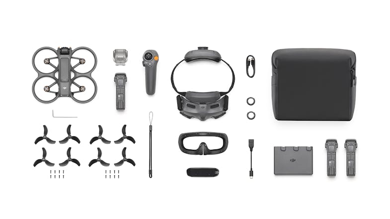 DJI Avata 2 Drone Fly More Combo with Triple Batteries - Grey DJI Avata 2 Drone Fly More Combo with Triple Batteries - Grey