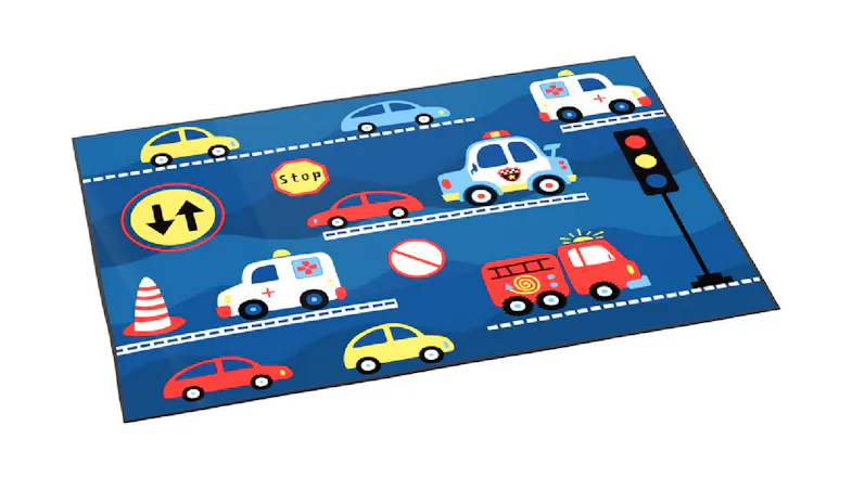 Artiss Cony Children's Floor Rug 160 x 230cm - Traffic Jam Artiss Cony Children's Floor Rug 160 x 230cm - Traffic Jam