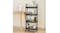Artiss Modern Metal 4 Tier Storage Trolley - Black Artiss Modern Metal 4 Tier Storage Trolley - Black