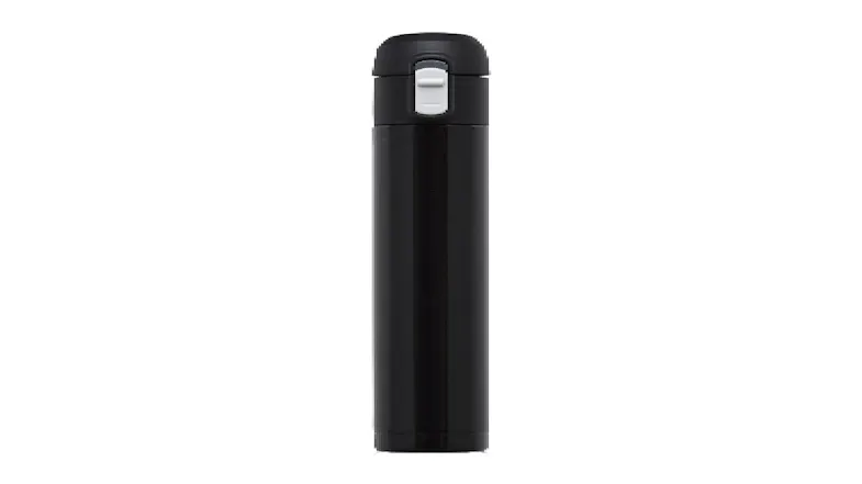 Omit One-Touch Slim Vacuum Insulated Drinking Flask 300ml - Black Omit One-Touch Slim Vacuum Insulated Drinking Flask 300ml - Black
