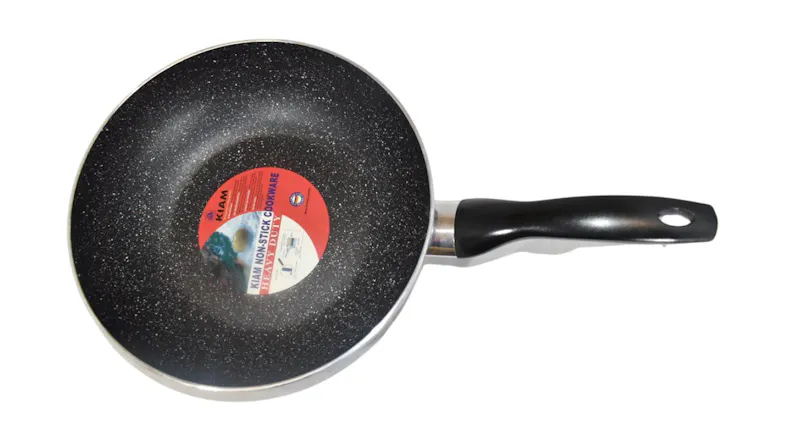 Kiam Heavy Duty Non-Stick High Wall Frypan with Glass Lid 28cm Kiam Heavy Duty Non-Stick High Wall Frypan with Glass Lid 28cm