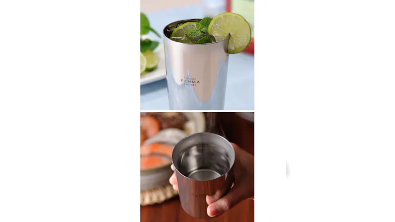 Kenma Factory Artisanal Double Walled Metal Tumbler - Mirrored Chrome Kenma Factory Artisanal Double Walled Metal Tumbler - Mirrored Chrome