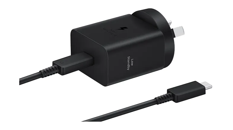 Samsung 45W Wall Charger With USB-C Cable - Black (EP-T4511XBEGAU) Samsung 45W Wall Charger With USB-C Cable - Black (EP-T4511XBEGAU)