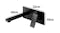 TSB Living Modern Wall-Mounted Low Profile Mixer Tap - Black TSB Living Modern Wall-Mounted Low Profile Mixer Tap - Black