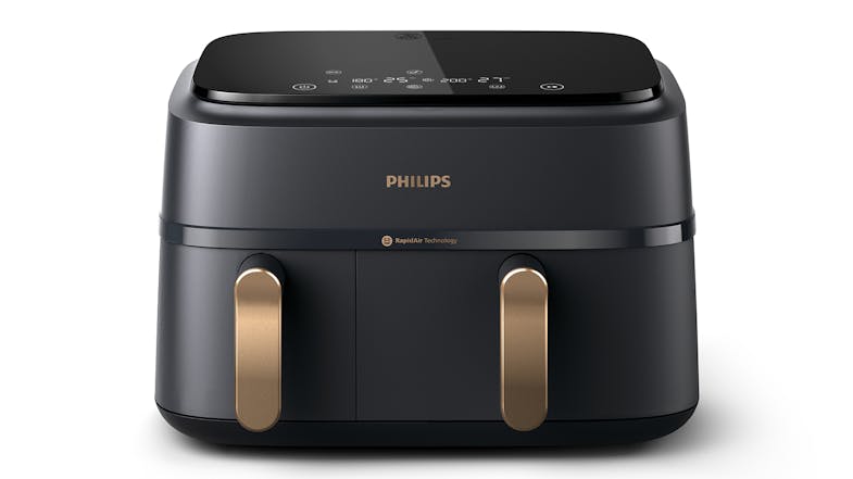 Philips 3000 Series Dual Basket 9L Air Fryer - Charcoal Grey/Copper (NA352/00) Philips 3000 Series Dual Basket 9L Air Fryer - Charcoal Grey/Copper (NA352/00)