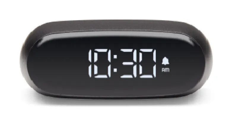 Lexon Minut Pocket-Sized Alarm Clock - Gunmetal Grey Lexon Minut Pocket-Sized Alarm Clock - Gunmetal Grey