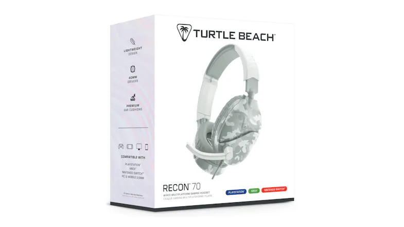 Turtle Beach Recon 70 Wired Gaming Headset - Arctic Camo Turtle Beach Recon 70 Wired Gaming Headset - Arctic Camo
