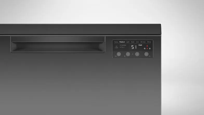 Fisher & Paykel 15 Place Setting 7 Program Freestanding Dishwasher - Black Stainless Steel (Series 5/DW60FC2B2) Fisher & Paykel 15 Place Setting 7 Program Freestanding Dishwasher - Black Stainless Steel (Series 5/DW60FC2B2)