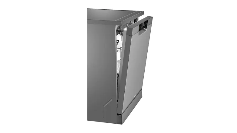 Haier 15 Place Setting Dishwasher - Freestanding with 6 Programs - Satina (HDW15F1S1) Haier 15 Place Setting Dishwasher - Freestanding with 6 Programs - Satina (HDW15F1S1)