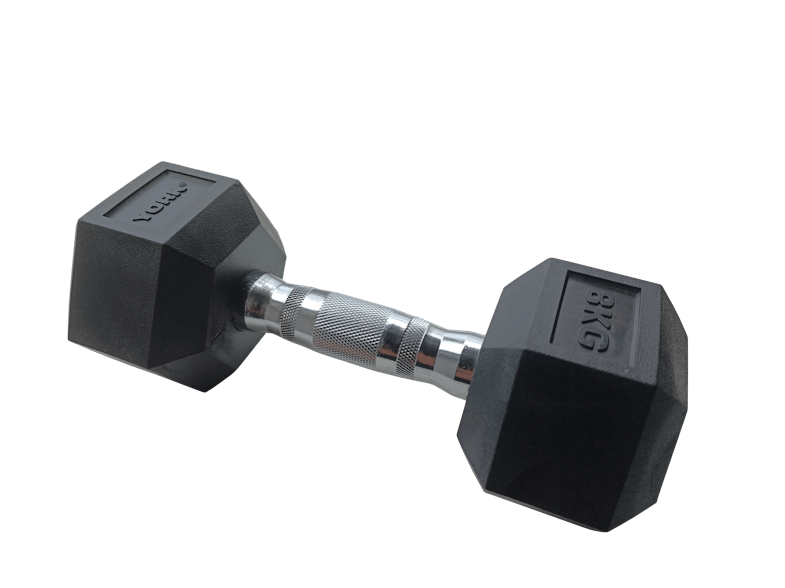 York Hex Cast Iron Dumbbell 8kg York Hex Cast Iron Dumbbell 8kg