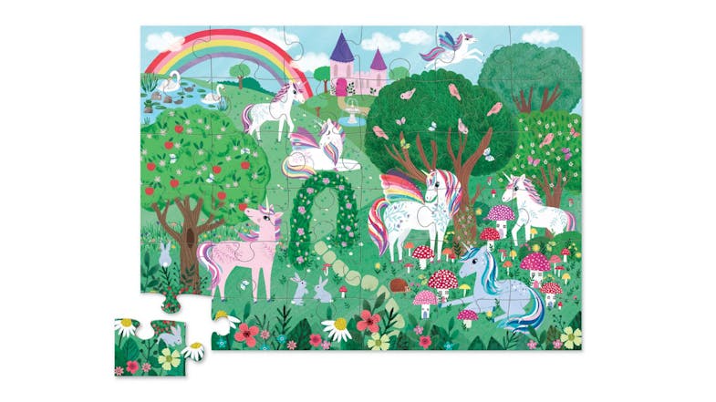 Crocodile Creek Children's Floor Puzzle 36pcs. - Unicorn Garden Crocodile Creek Children's Floor Puzzle 36pcs. - Unicorn Garden