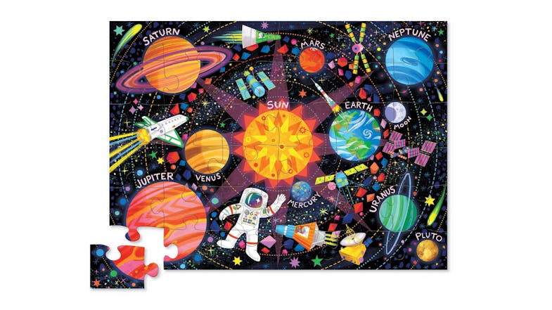 Crocodile Creek Children's Floor Puzzle 36pcs. - Space Explorers Crocodile Creek Children's Floor Puzzle 36pcs. - Space Explorers