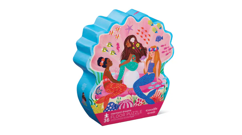 Crocodile Creek Children's Floor Puzzle 36pcs. - Mermaid Dreams Crocodile Creek Children's Floor Puzzle 36pcs. - Mermaid Dreams