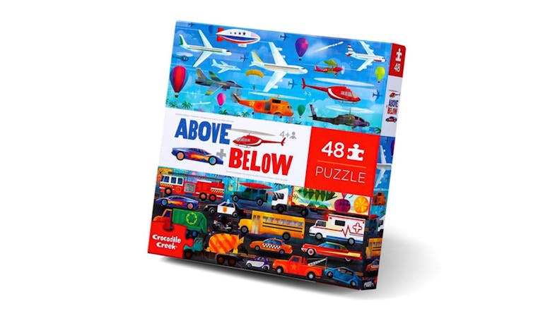 Crocodile Creek Children's Floor Puzzle 48pcs. - Things That Go Crocodile Creek Children's Floor Puzzle 48pcs. - Things That Go