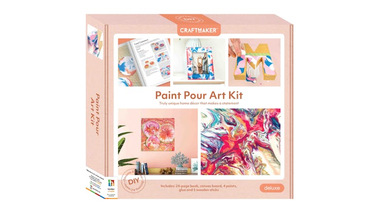 Craft Maker Deluxe At-Home Paint Pouring Art Kit Craft Maker Deluxe At-Home Paint Pouring Art Kit