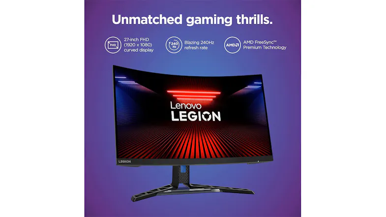 Lenovo Legion 27" Curved FHD Gaming Monitor - 1920x1080 240Hz 0.5ms VA Panel (R27fc-30) Lenovo Legion 27" Curved FHD Gaming Monitor - 1920x1080 240Hz 0.5ms VA Panel (R27fc-30)