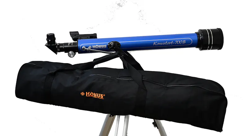 Konus KonuStart 700B 60mm f/11.6 Refractor Telescope with Tripod - Blue Konus KonuStart 700B 60mm f/11.6 Refractor Telescope with Tripod - Blue